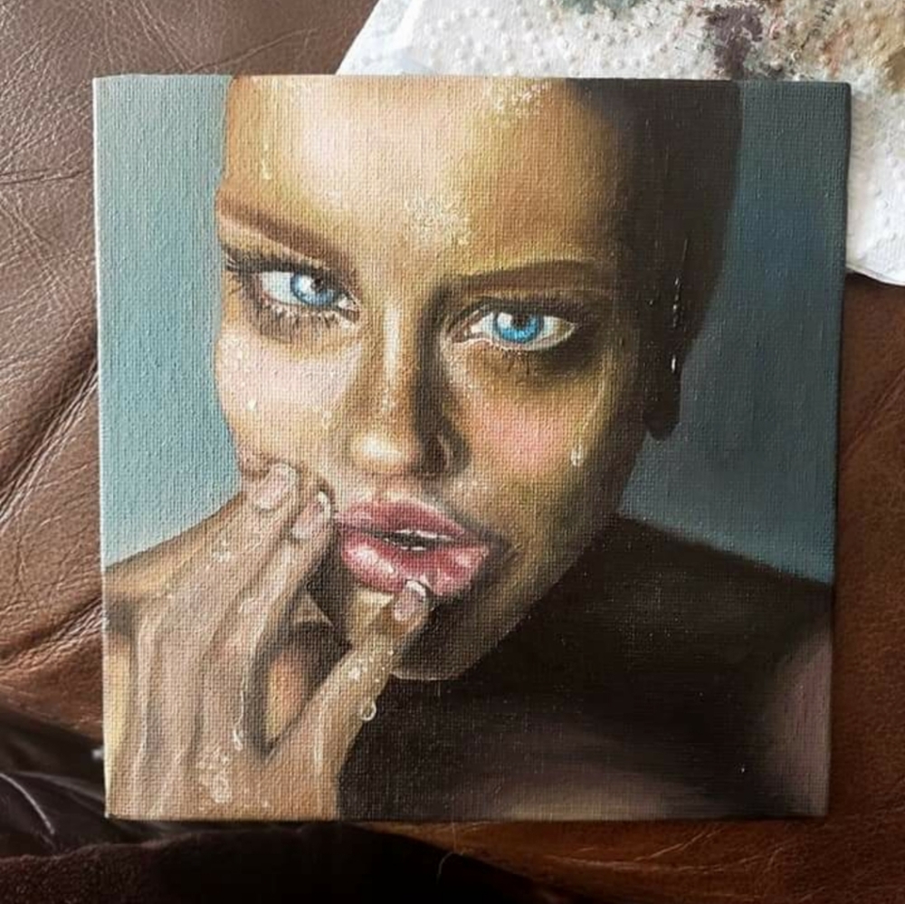 Oil painting by me